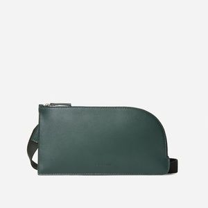 Everlane Italian Leather Sling in Forest Green